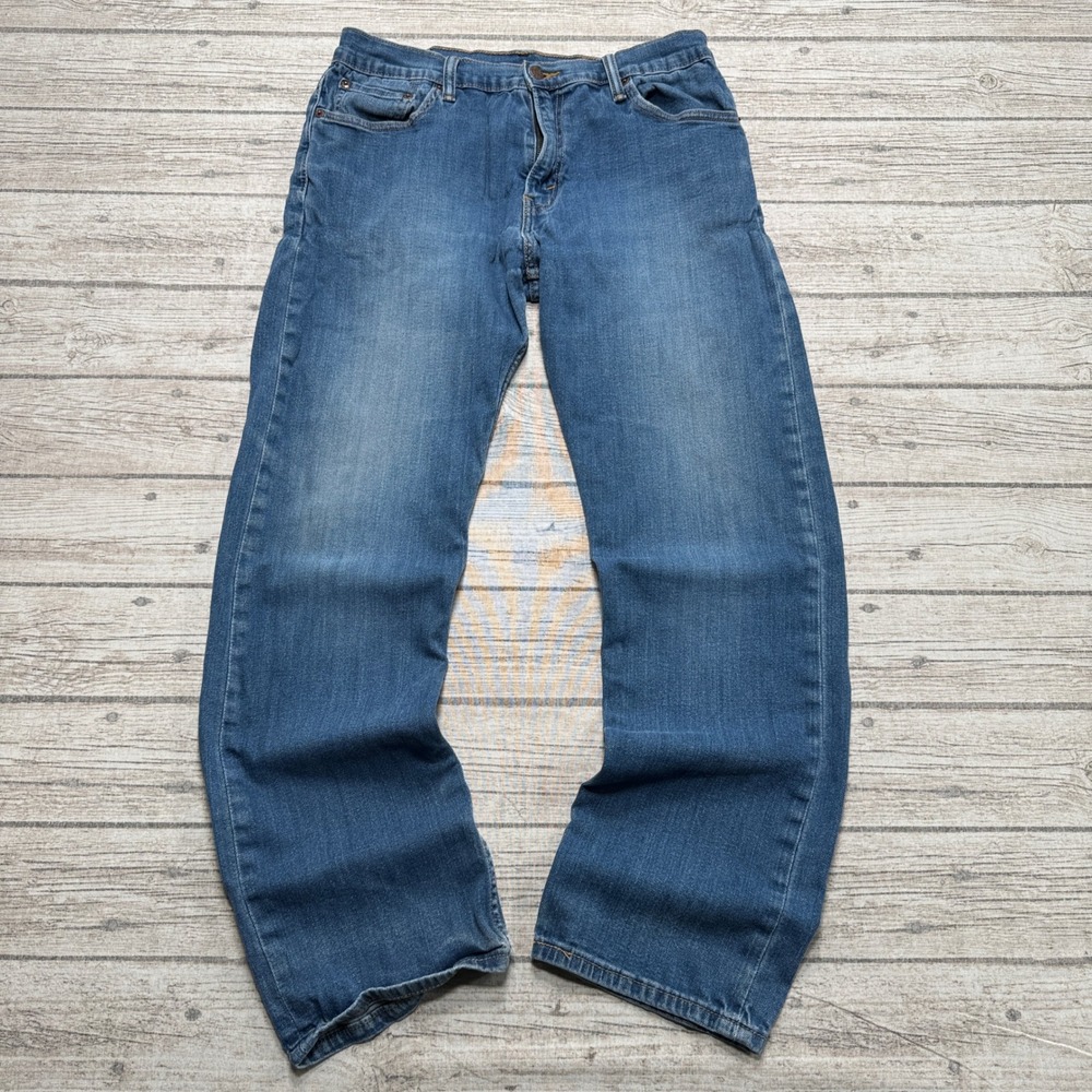 Levi's 513 Jeans Men's 32x30 Blue Medium Wash Denim Slim Straight Leg Workwear